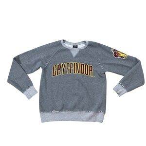 Harry Potter Gryffindor Universal Studios Gray Pullover Sweatshirt Size Small